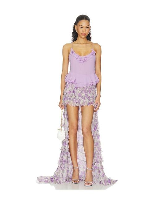 Ronny Kobo Purple Meritta Top