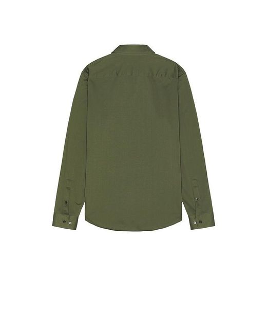 Theory Green Sylvain Structure Knit Shirt for men