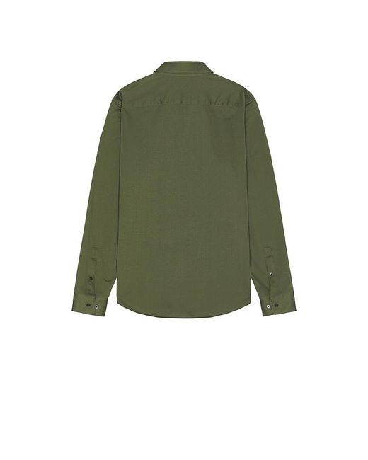 メンズ Theory Sylvain ロングスリーブシャツ Green