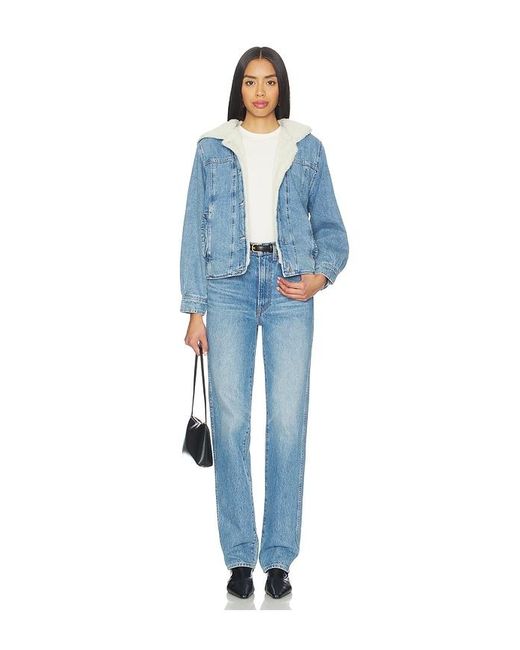 Free People Blue X We The Free Asher Cozy Denim Jacket