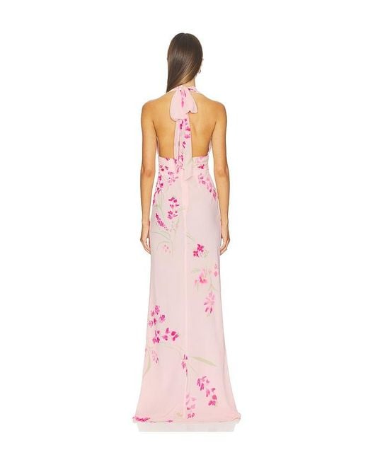 Lovers + Friends Pink Ellison Gown
