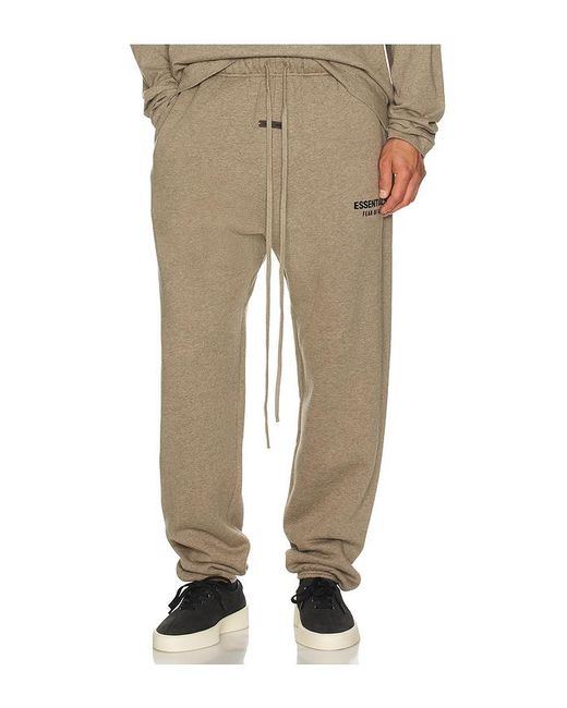 Fear Of God Natural Logo-Embellished Cotton-Blend Jogging Bottoms for men