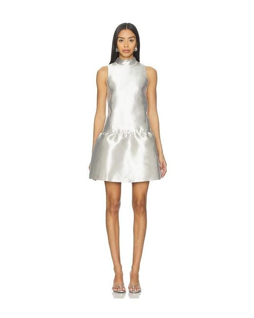 ALIGNE White Blaze Satin Mini Dress