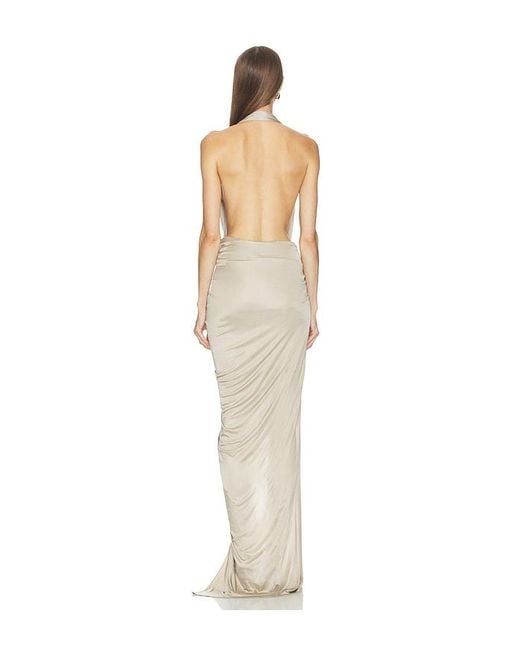 Atlein Natural Open Draped Gown