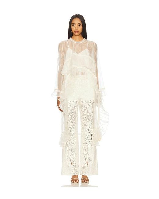 Sea White Cornelia Solid High Low Top