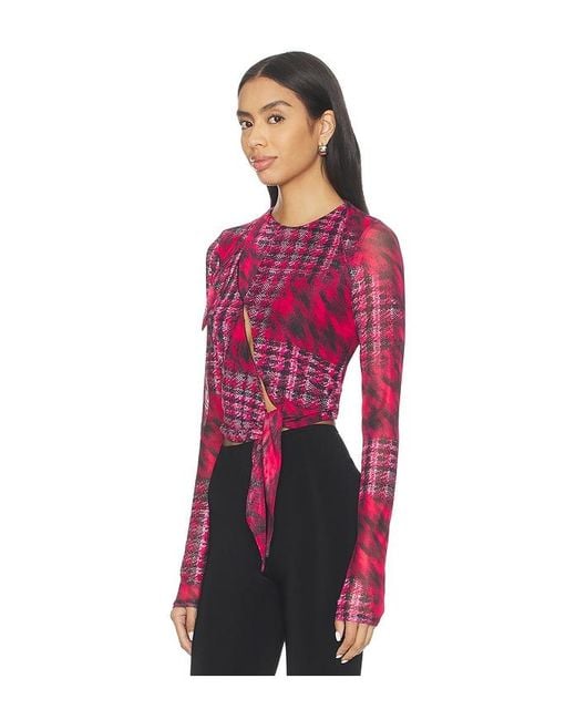 AFRM Red Chaya Top