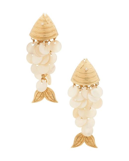 BaubleBar White Ohrringe Ripple Effect
