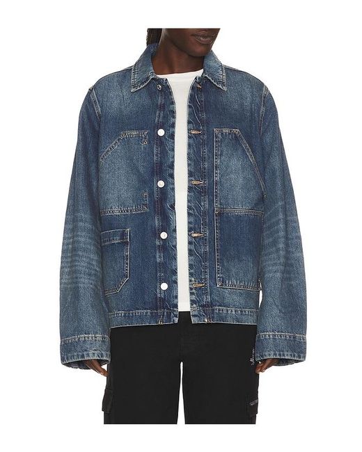 AllSaints Blue Mukesh Jacket for men
