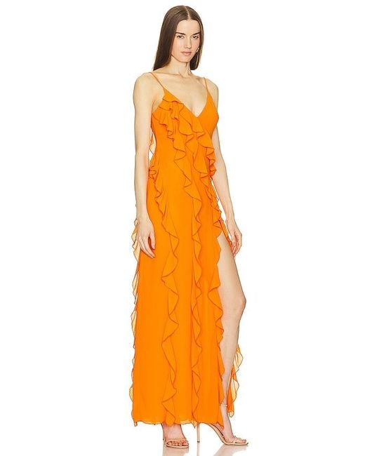 Nbd Orange Nehna Gown