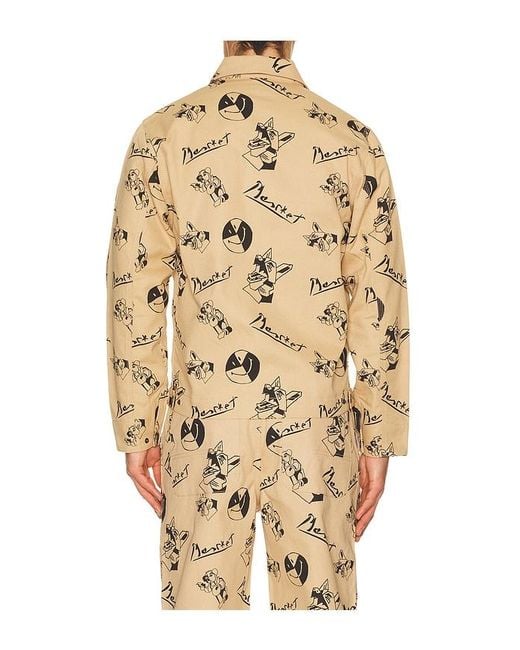 Market Natural Smiley Cubism Work Jacket for men