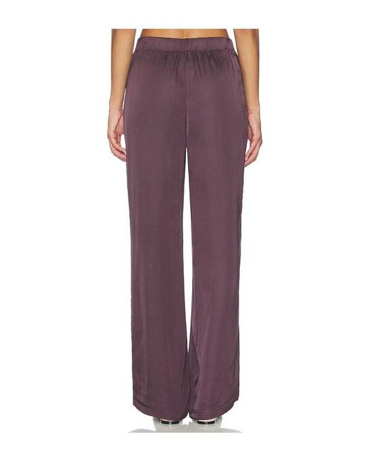 PERFECTWHITETEE Purple Camile Wide Leg Pant