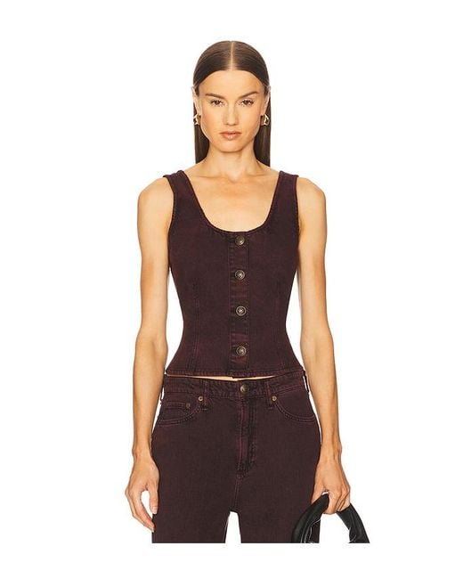 Rag & Bone Black Oberteil Poppy