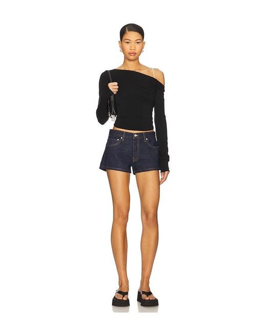 EB DENIM Blue Portman Low Rise Short