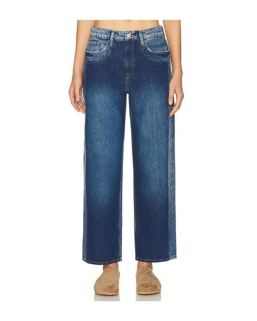 Triarchy Blue Kelly Cropped Mid Rise Straight