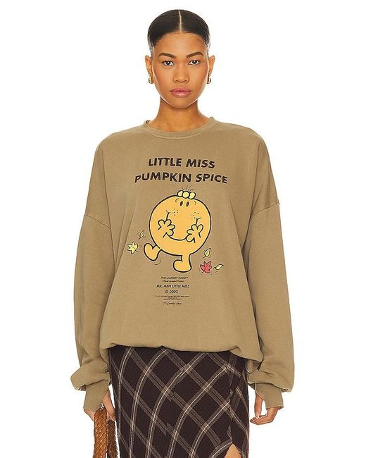 The Laundry Room Natural Little Miss Pumpkin Spice Jumper