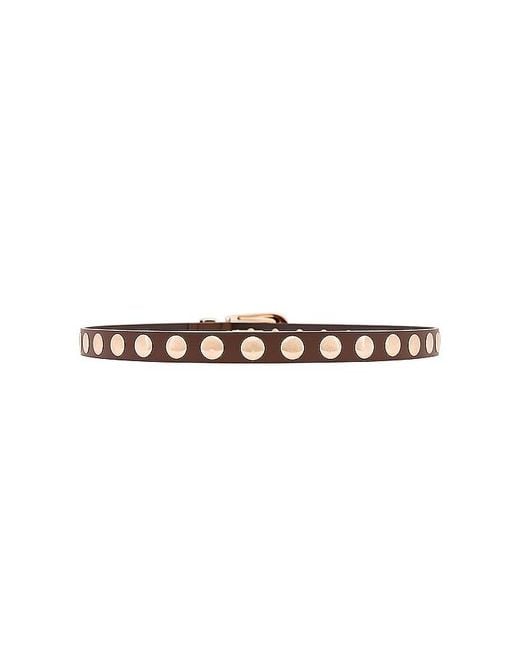 petit moments Brown Phoenix Belt With Disc Studs