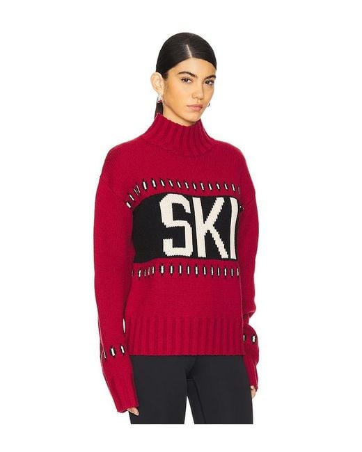 Lovers + Friends Red Annabel Ski Sweater
