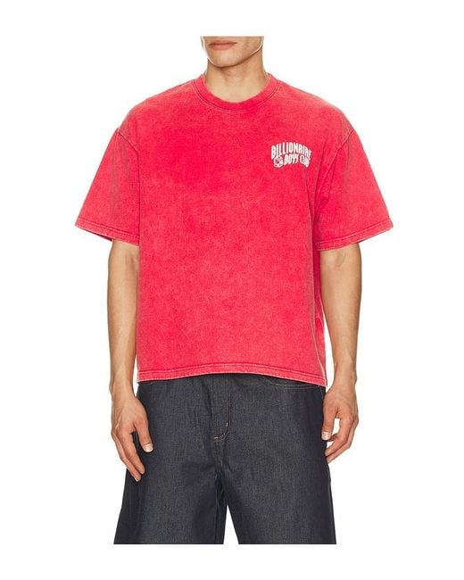 BBCICECREAM Red Faded Curve Tee for men