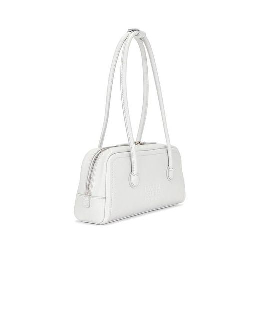 MARGE SHERWOOD White Soft Boston Ew Shoulder Bag