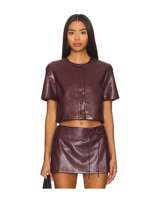 Amanda Uprichard Red Braswell Top