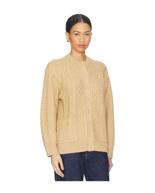 Lovers + Friends Natural Barbetta Cable Cardigan