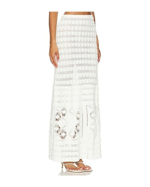 Tularosa White Jagger Skirt