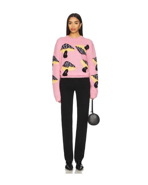 MSGM Pink Fantasy Mushroom Sweater