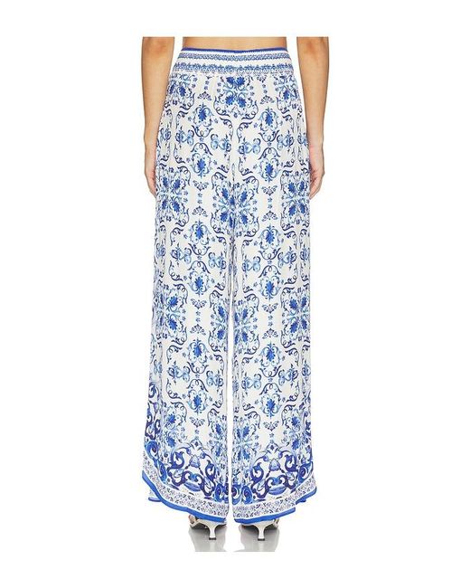 Alice + Olivia Blue Larissa Pant