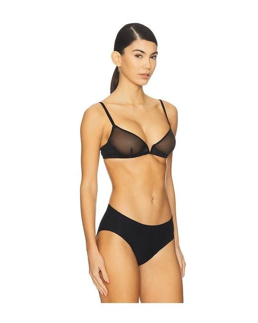 Commando Black Chic Plunge Underwire Demi Cup