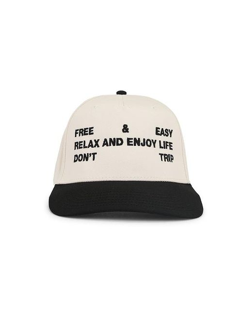Free & Easy White Trifecta Two Tone 5 Panel Snapback Hat