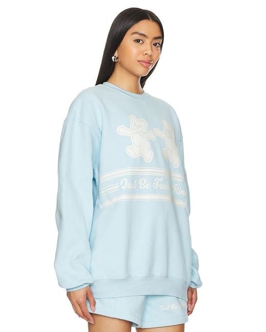 Sudadera just be fucking kind The Mayfair Group de color Blue