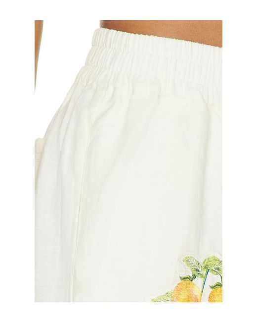 Agua Bendita White Toscana Basket Pant