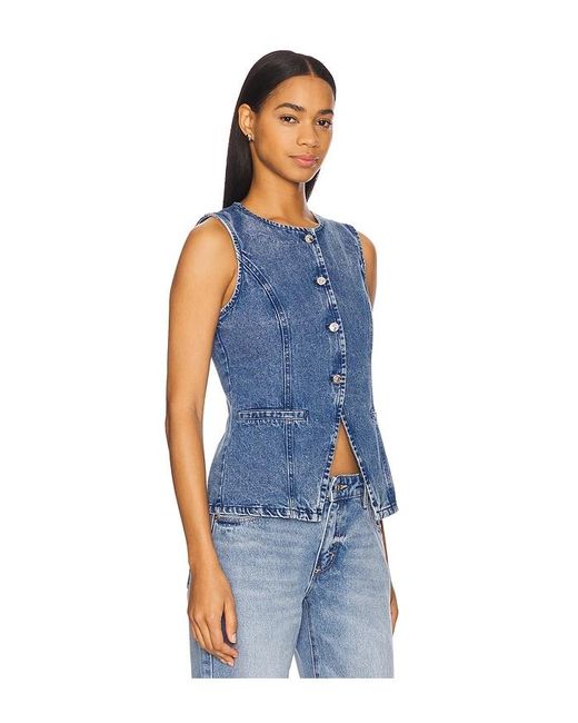 Steve Madden Blue Wesley Top
