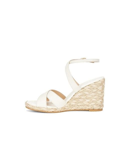 Stuart Weitzman White Alyssa Wedge Sandal
