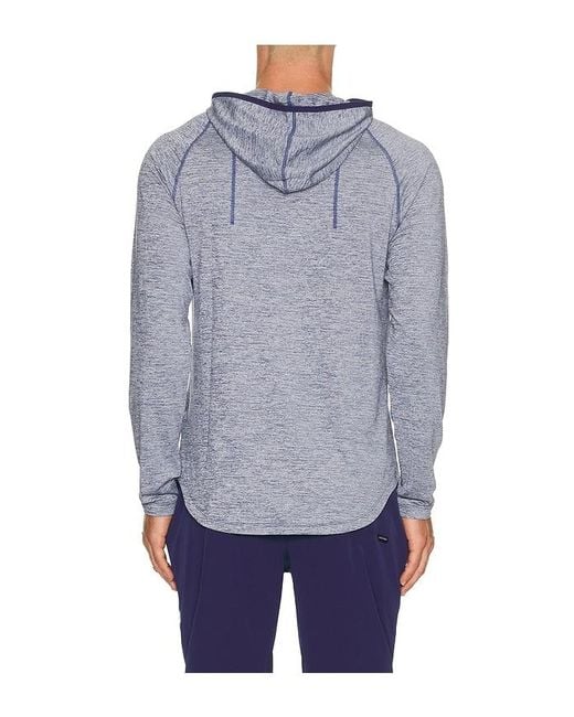 Legends Blue Enzo Long Sleeve Tee Hoodie for men