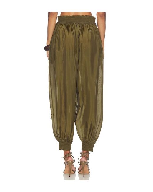 Zimmermann Green Mahon Harem Pant