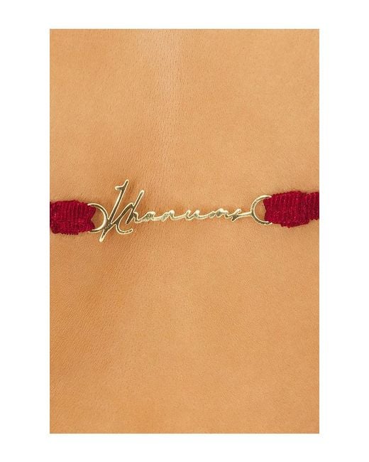 Khanums Red Backless Cropped Tee