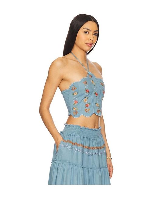 Agua Bendita Blue X Revolve Serenity Crop Top