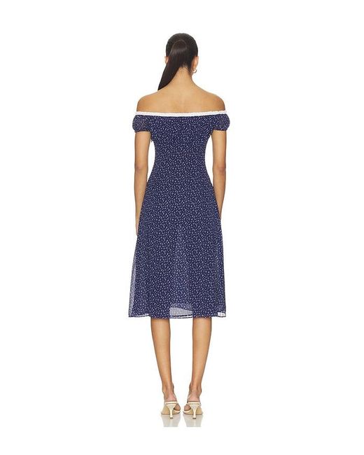 GUIZIO Blue Rocello Dress