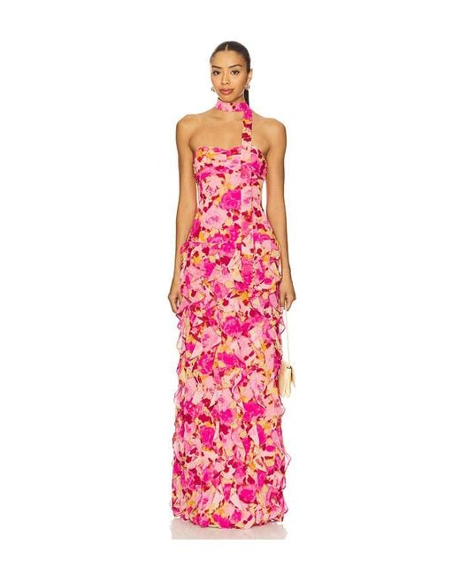 Lovers + Friends White Abendkleid Tracie