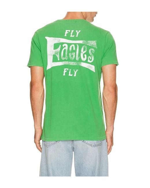 Junk Food Green Eagles City Edition Vintage Tee for men