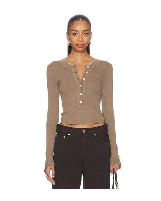 Citizens of Humanity Gray Varra Henley Top
