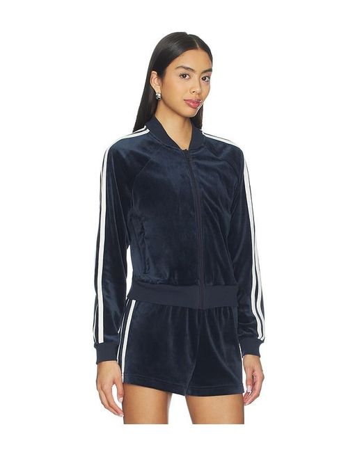 Splits59 Blue Heritage Velour Bomber Jacket