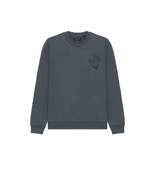 AllSaints Blue Orlando Crew Sweatshirt for men