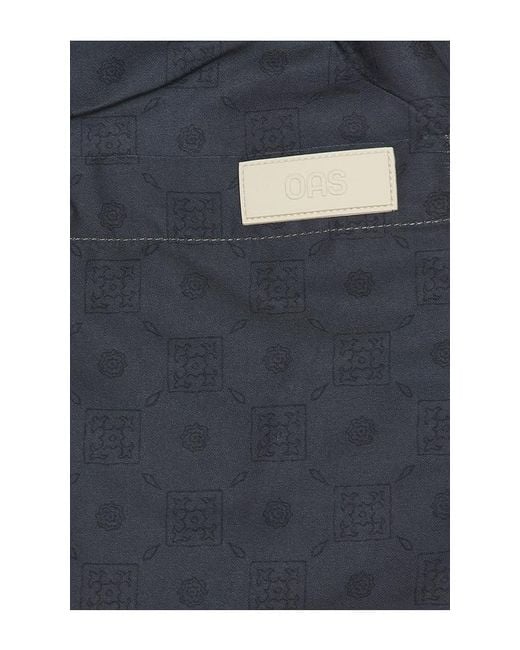Oas Blue Mosaico Swim Shorts for men