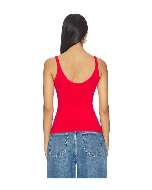 GRLFRND Red U-Neck Tank