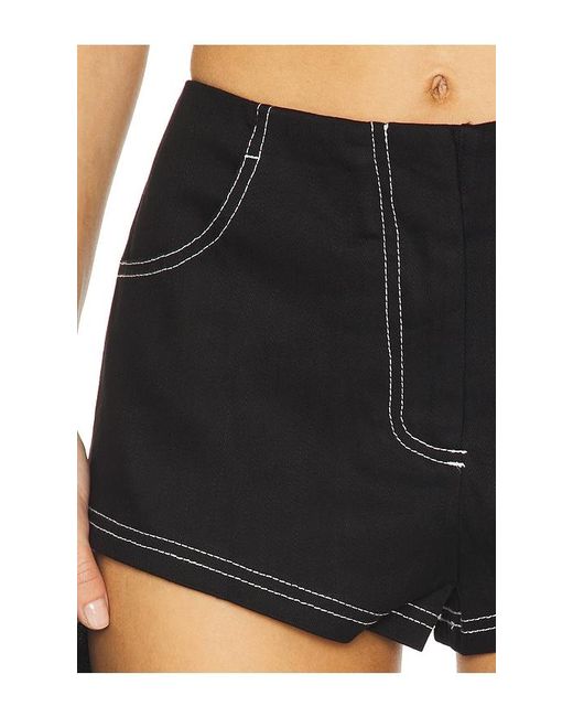 BY.DYLN Black Brayden Micro Shorts