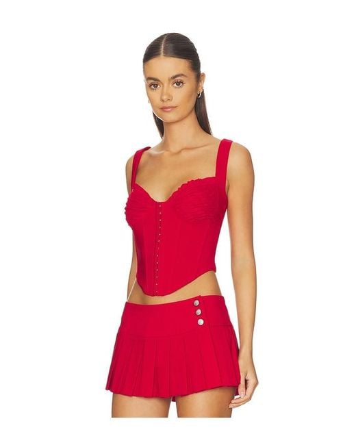 I.AM.GIA Red Bri Corset Top