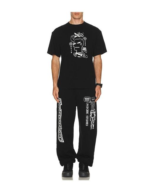 Brain Dead Black Psychic Studies Sweatpant for men
