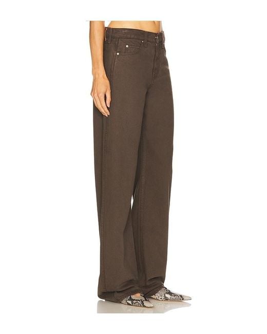 GRLFRND Brown Austen Low Rise Curve